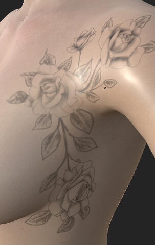 Rose Side tattoo